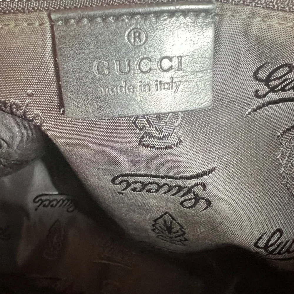 Authentic Gucci Black Diamante Flat Messenger Canvas Crossbody Bag